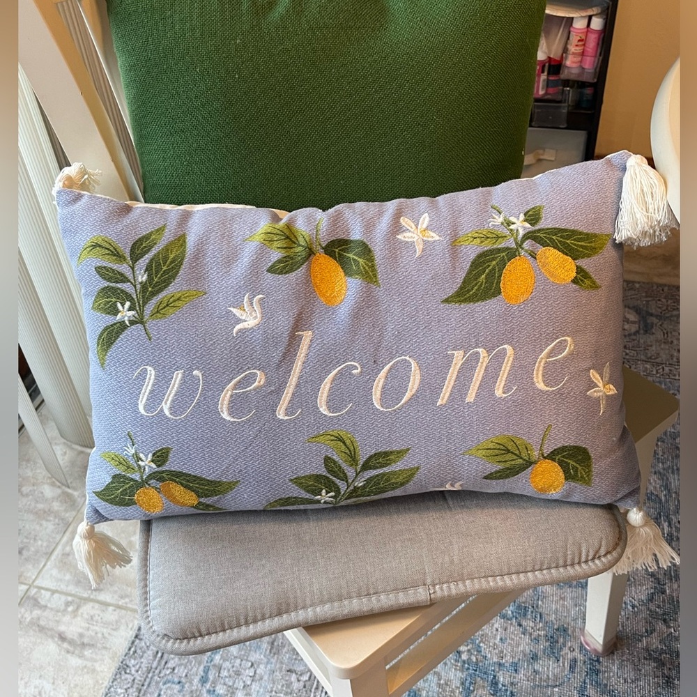 Welcome Accent Pillow - Picture 2 of 7